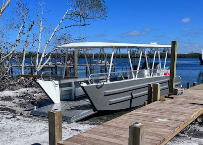 Used Gray 30' Aluminum Landing Craft