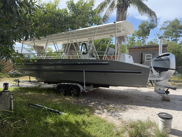 Used Gray 30' Aluminum Landing Craft